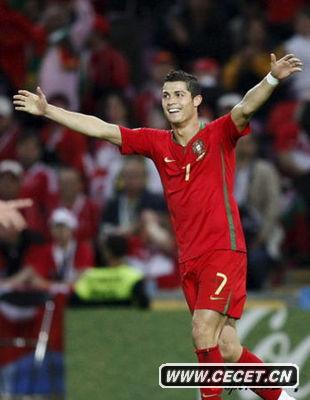 葡萄牙国家队公布参加南非世界杯的24人大名