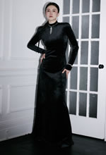 宋佳黑色长裙气质清冷高贵
