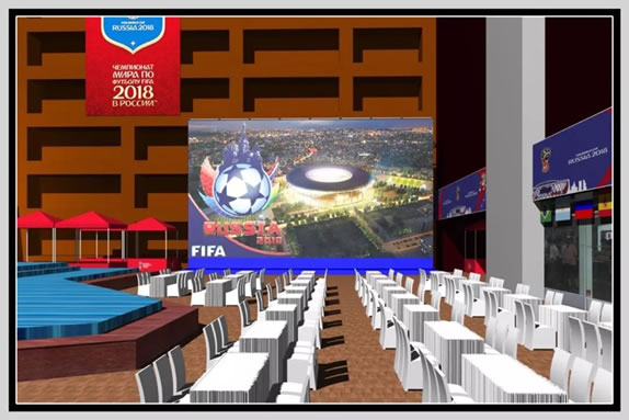 6000寸4K高清大屏来袭 俄罗斯世界杯最佳打开方式――央视首次打造线下观赛平台